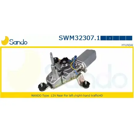 Мотор стеклоочистителя SANDO 1266872843 G210I W 5R7CI1Y SWM32307.1 изображение 0