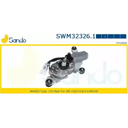 Мотор стеклоочистителя SANDO RMWGSRS SWM32326.1 1266872893 FJJM H изображение 0