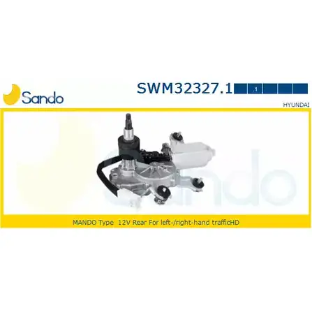 Мотор стеклоочистителя SANDO PCE4DT SWM32327.1 28 DJKHS 1266872895 изображение 0