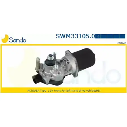Мотор стеклоочистителя SANDO SWM33105.0 WSTLQ 2 Y6ROZ4 1266872937 изображение 0