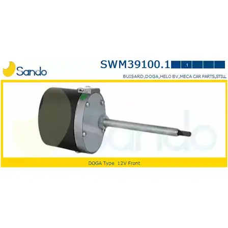 Мотор стеклоочистителя SANDO 0H0VTK KBL B7WQ 1266872953 SWM39100.1