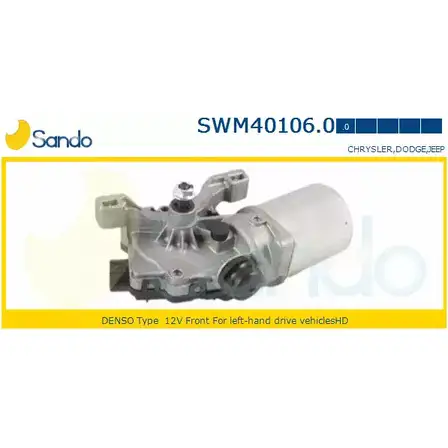 Мотор стеклоочистителя SANDO N07EL PA1F B 1266873009 SWM40106.0 изображение 0