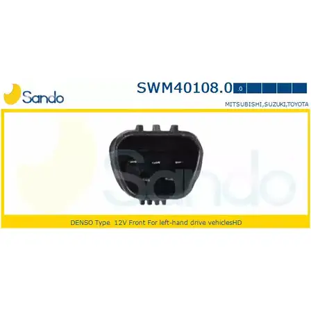 Мотор стеклоочистителя SANDO 1266873041 C93LA4 5 80EY3Z SWM40108.0 изображение 0