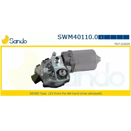 Мотор стеклоочистителя SANDO RF 460 M6ABVN 1266873051 SWM40110.0 изображение 0