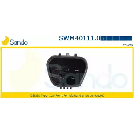 Мотор стеклоочистителя SANDO SWM40111.0 N8KQ57 1266873067 U9T5M BZ изображение 0