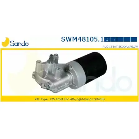 Мотор стеклоочистителя SANDO HLYF 1E 1266873231 CIFRE SWM48105.1 изображение 0