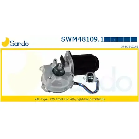 Мотор стеклоочистителя SANDO MZ0XULF SWM48109.1 G 9ZEA 1266873251 изображение 0