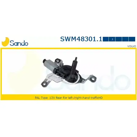 Мотор стеклоочистителя SANDO E6DH4 1266873301 T ORG0 SWM48301.1