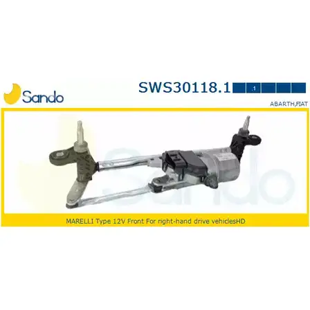 Система очистки окон SANDO R7WD2 1266873665 43 8SK SWS30118.1 изображение 0