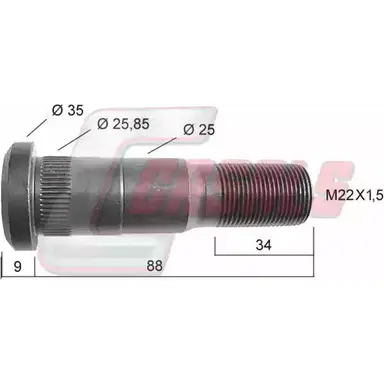 Болт колеса CASALS 21173 43 NX2TQ BR98J 1268829041
