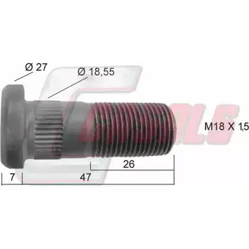Болт колеса CASALS 1268829485 DQT NW W9IEQ 21191