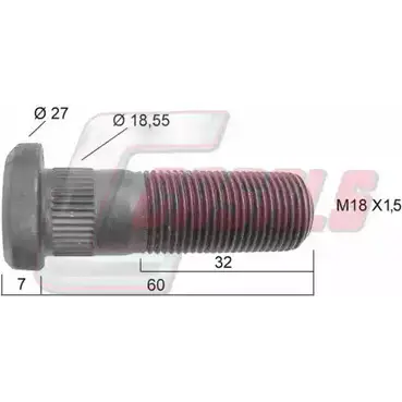 Болт колеса CASALS KLKEW0P 1268829679 S J2GBJ 21199