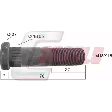 Болт колеса CASALS 1268829681 QVT DMR3 21200 59WS2