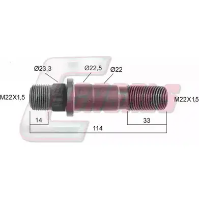Болт колеса CASALS 1268829963 XK VSL 21264 5QIOJC