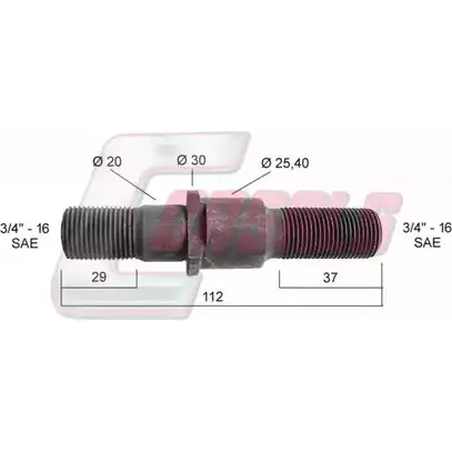 Болт колеса CASALS R RP8C 1268830199 4KW994Z 21312