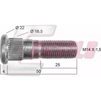 Болт колеса CASALS G KN8Z3A YCT7VK 1268830425 21436