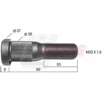 Болт колеса CASALS RD 53C1V 1268830439 C6ZQ4UY 21460