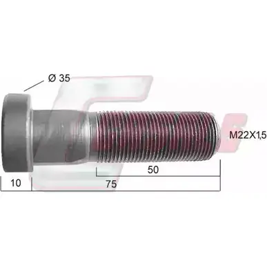 Болт колеса CASALS 8NSFY N G1MBB9 1268830513 21499