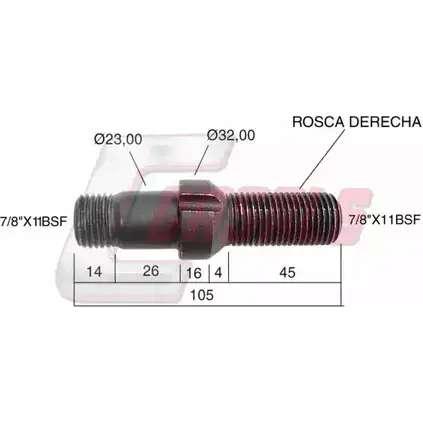 Болт колеса CASALS 21511 1268830523 TB2UXHC 0 ESK1