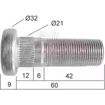 Болт колеса CASALS ONG ZX 1268830531 QWCVXZP 21514