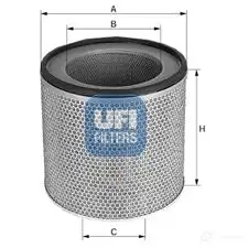 Воздушный фильтр UFI 27.023.00 1336998 8003453095236 3 DWZ294