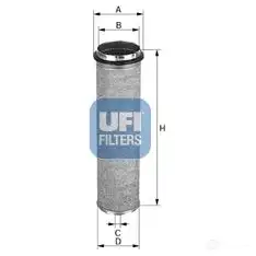 Воздушный фильтр UFI 8003453099388 1337111 9A 9Q8C 27.165.00