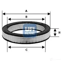 Воздушный фильтр UFI 1338203 EHX3WQ 7 8003453132870 30.843.01 изображение 0