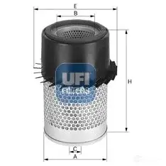 Воздушный фильтр UFI 27.B28.00 8003453104242 1424482172 9 IRHLR