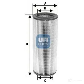 Воздушный фильтр UFI T81R 2 8003453099685 1337139 27.195.00 изображение 0