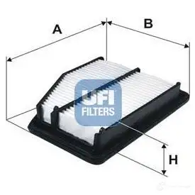 Воздушный фильтр UFI 1436794658 J1ZUG 7I 30.A54.00 изображение 0