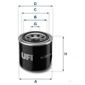 Топливный фильтр UFI V TQES 1336453 24.326.00 8003453060463