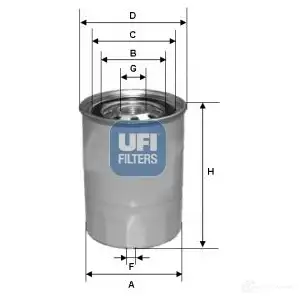 Топливный фильтр UFI 24.339.00 1336461 X1OK J7R 8003453061101 изображение 0