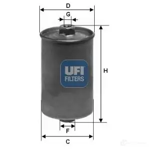 Топливный фильтр UFI O7 2W4P 1338378 8003453152731 31.507.00