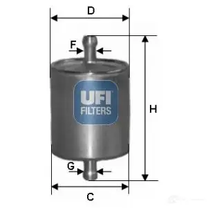 Топливный фильтр UFI Y3A HRW 31.760.00 1338606 8003453155282