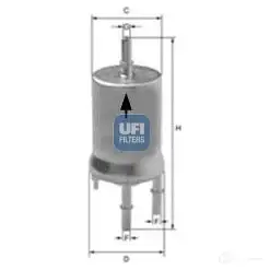 Топливный фильтр UFI 31.845.00 N41K6 P 1436794643
