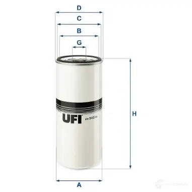 Топливный фильтр UFI 24.342.00 NHSI SK 8003453061262 1336463 изображение 0