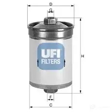Топливный фильтр UFI 1338402 6UY1AX 2 31.531.00 8003453153127