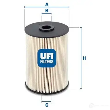 Топливный фильтр UFI 8003453089082 SU AABZ 1336878 26.021.00