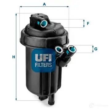 Топливный фильтр UFI 55.116.01 8003453210257 1339039 W 91SQ4
