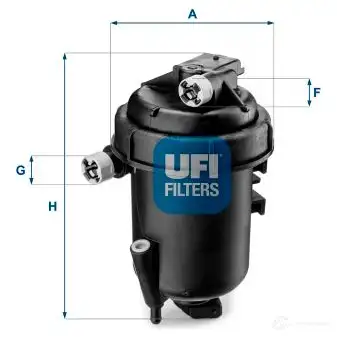 Топливный фильтр UFI 1339046 8003453210134 55.144.00 P7R6L3 Q
