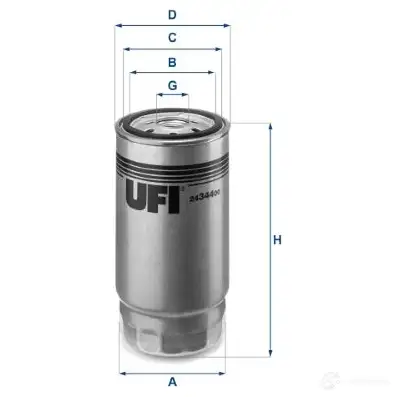 Топливный фильтр UFI 1336465 8003453061293 24.344.00 D ZDBFKH