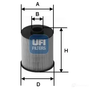 Топливный фильтр UFI ZM11 8DO 26.077.00 1336908 8003453089419 изображение 0