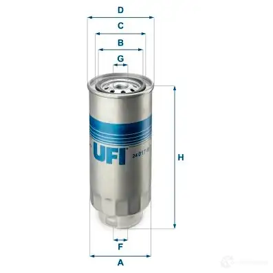 Топливный фильтр UFI 1336372 0C 1OZBJ 24.017.00 8003453062122