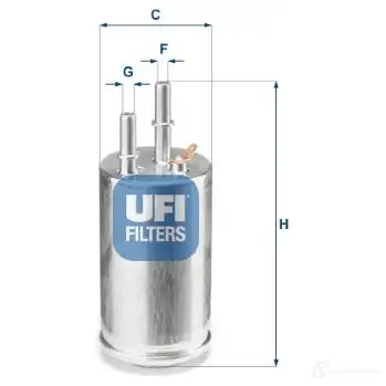 Топливный фильтр UFI 8003453156067 1338676 QMRZ3 UW 31.951.00 изображение 0