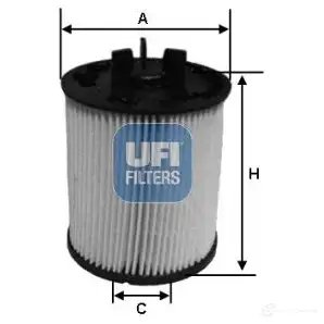 Топливный фильтр UFI 5WDG 3 8003453089112 1336880 26.023.00 изображение 0