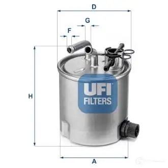 Топливный фильтр UFI UCL1 50 1339060 8003453210301 55.394.00 изображение 0