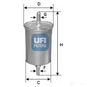 Топливный фильтр UFI 8M9 XL 31.850.00 1338651 8003453155848 изображение 0