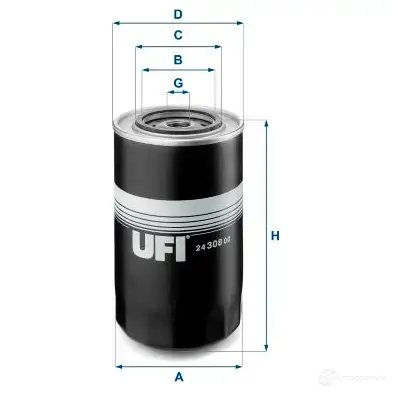 Топливный фильтр UFI 1336439 24.308.00 IF 06J 8003453060067 изображение 0
