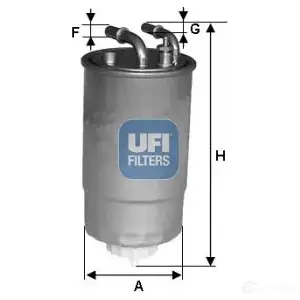 Топливный фильтр UFI 24.ONE.02 8003453061552 ZR3 LY 1336584 изображение 0