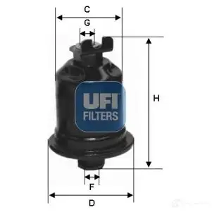 Топливный фильтр UFI J5J 50Z 1338451 31.580.00 8003453153608